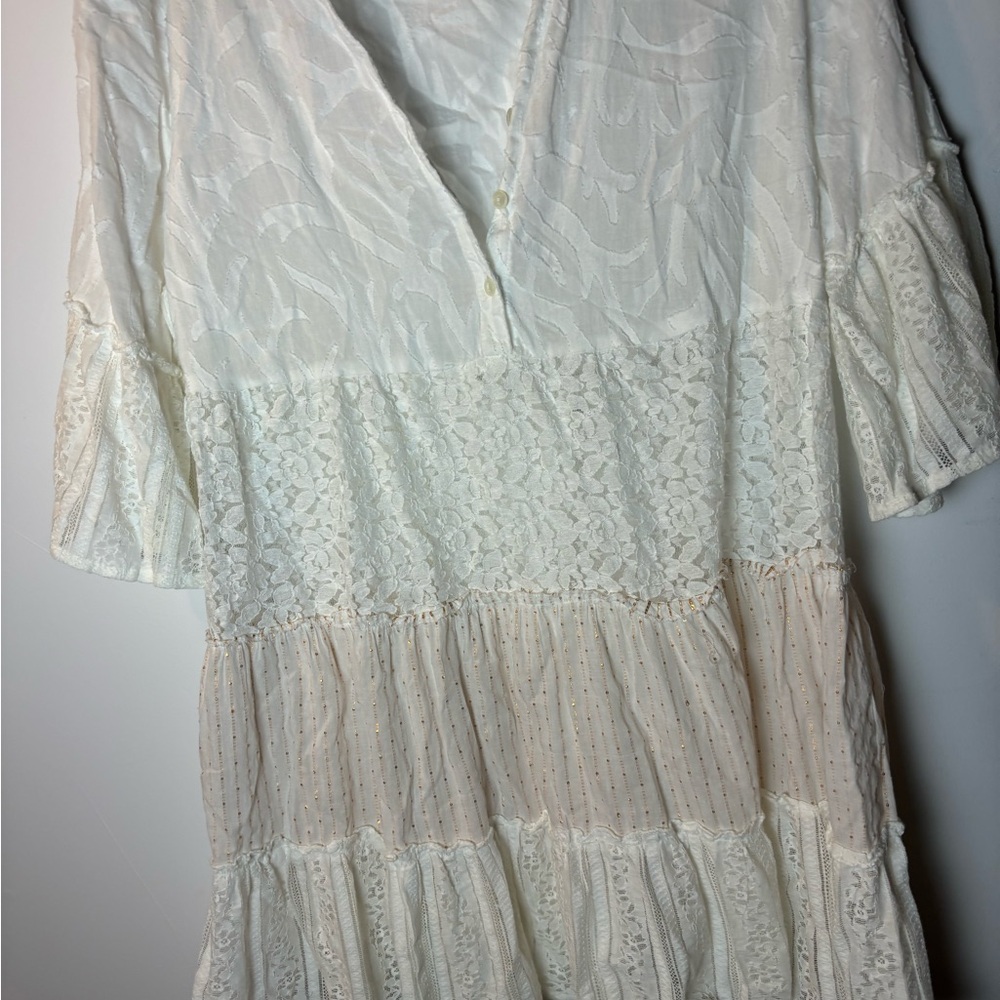 Elegant White Lace Dress